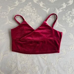 Red Velvet Crop Top